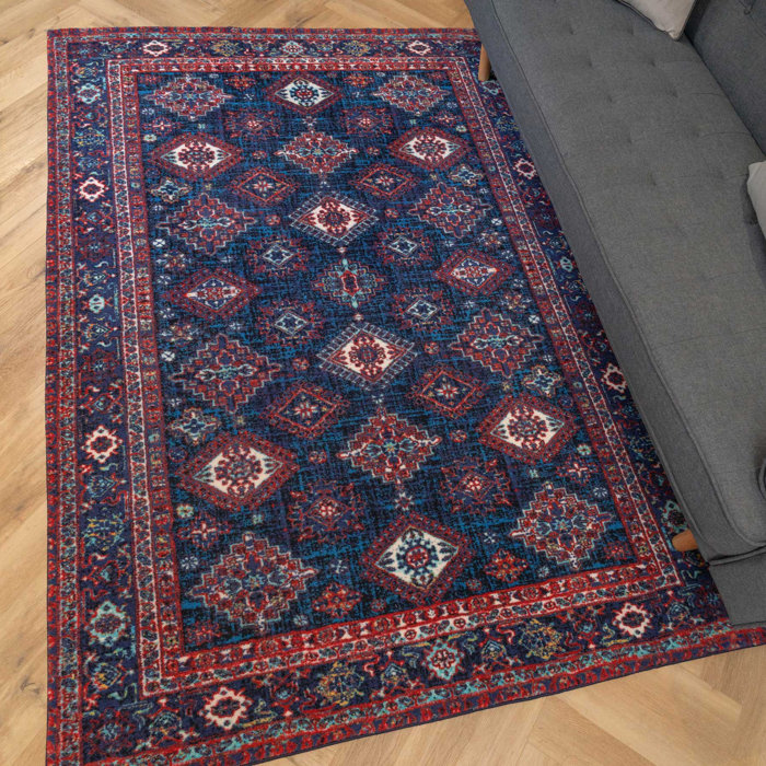 Kukoon Skylar Vintage Blue Rug Wayfair.ie